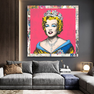 Crowned: Marilyn Pop Art – Perfect Blend of Royalty-GraffitiWallArt