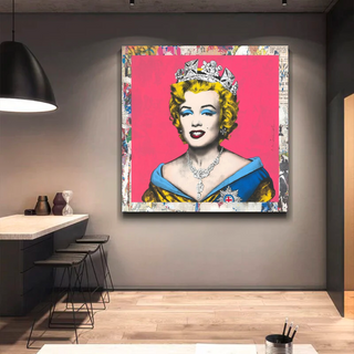 Crowned: Marilyn Pop Art – Perfect Blend of Royalty-GraffitiWallArt