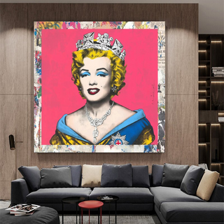 Crowned: Marilyn Pop Art – Perfect Blend of Royalty-GraffitiWallArt