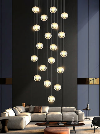 Crystal Ball Staircase Chandelier: Enhancing Your Space-GraffitiWallArt