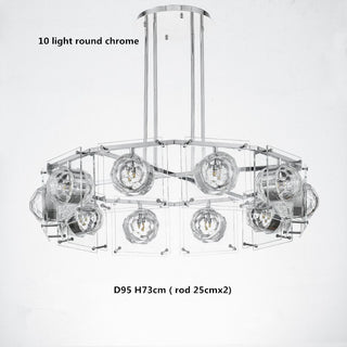 Crystal Balls Chandelier - Kitchen Island Lighting-GraffitiWallArt