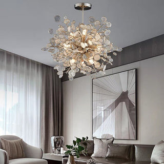 Crystal Glass Chandelier – Illuminate with Elegance-GraffitiWallArt