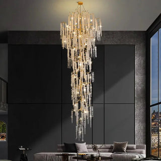 Crystal Grapes Vale Chandelier Lighting-GraffitiWallArt