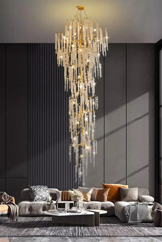 Crystal Grapes Vale Chandelier Lighting-GraffitiWallArt