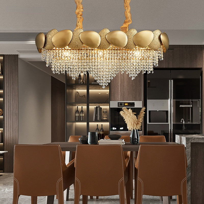 Crystal Pendant Lamp Chandelier: Illuminate with Elegance-GraffitiWallArt