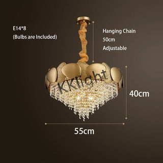 Crystal Pendant Lamp Chandelier: Illuminate with Elegance-GraffitiWallArt