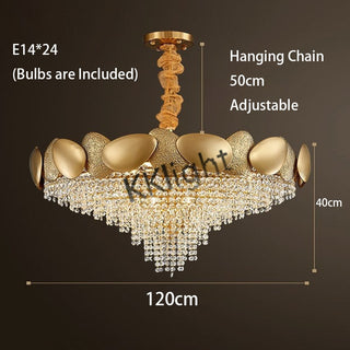 Crystal Pendant Lamp Chandelier: Illuminate with Elegance-GraffitiWallArt