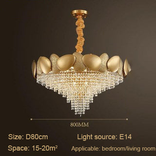 Crystal Pendant Lamp Chandelier: Illuminate with Elegance-GraffitiWallArt