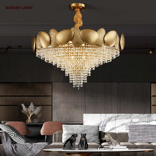 Crystal Pendant Lamp Chandelier: Illuminate with Elegance-GraffitiWallArt