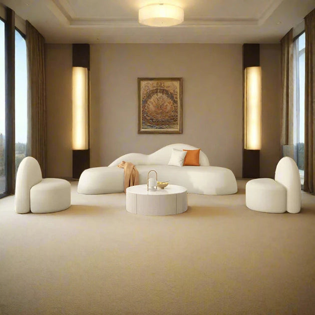 Curved Grande Sofa Set - Luxury at its Peak - GraffitiWallArt