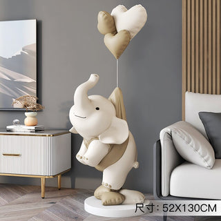 Cute Elephant Statue: Perfect Home Décor-GraffitiWallArt