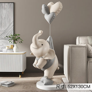 Cute Elephant Statue: Perfect Home Décor-GraffitiWallArt