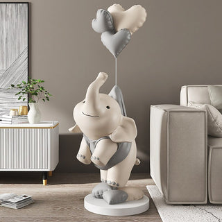 Cute Elephant Statue: Perfect Home Décor-GraffitiWallArt