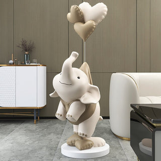 Cute Elephant Statue: Perfect Home Décor-GraffitiWallArt