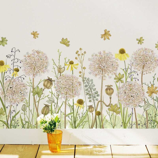 Dandelion Wall Sticker-GraffitiWallArt