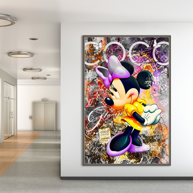 Darling: Minnie Canvas Wall Art – Exquisite Home Decor-GraffitiWallArt