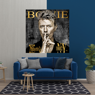 David Bowie Singer Canvas Wall Art-GraffitiWallArt