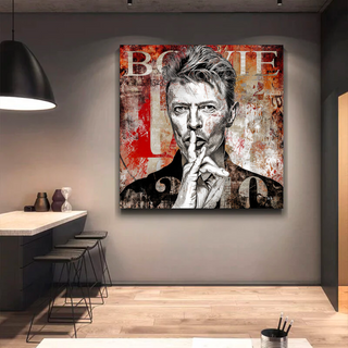 David Bowie Singer Canvas Wall Art-GraffitiWallArt