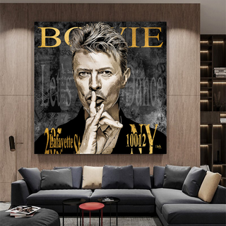 David Bowie Singer Canvas Wall Art-GraffitiWallArt