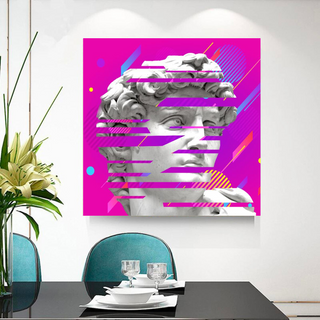 David Sculpture Canvas Wall Art-GraffitiWallArt