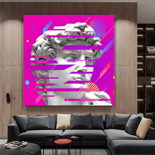 David Sculpture Canvas Wall Art-GraffitiWallArt