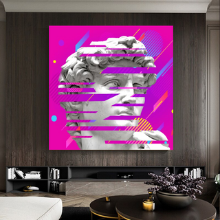 David Sculpture Canvas Wall Art-GraffitiWallArt