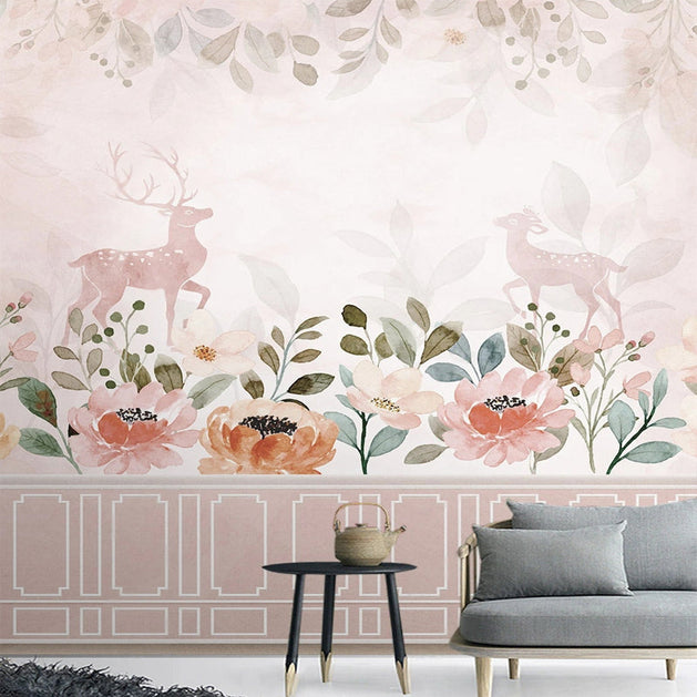 Dear Wallpaper: Beautiful Floral Designs for Your Walls.-GraffitiWallArt