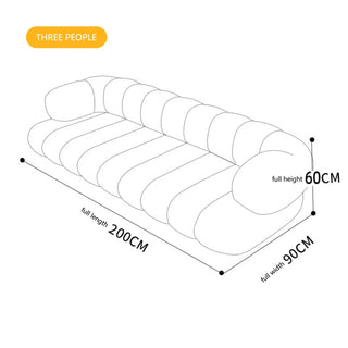 Conjunto de Sofás de Diseño Nórdico Lineal