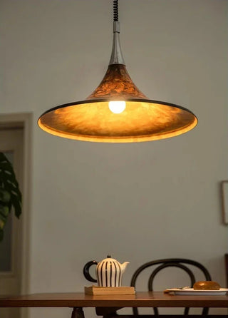 Modern Horn-Shaped LED Pendant Light – Sleek Iron Finish