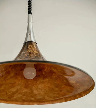 Modern Horn-Shaped LED Pendant Light – Sleek Iron Finish