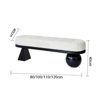 Designer Cashmere Bench - Luxurious Cashmere Seating-GraffitiWallArt