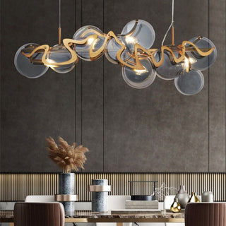 Designer Glass Chandelier: Elevate Your Space-GraffitiWallArt