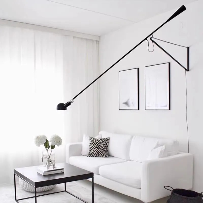 Designer Long Arm Adjustable Long Pole Wall Light-GraffitiWallArt