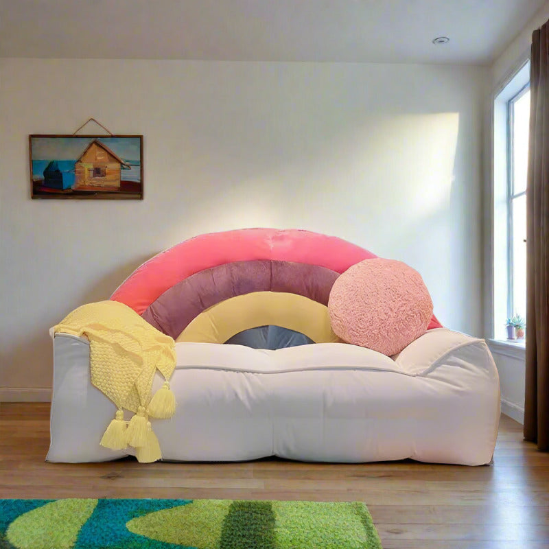 Designer Rainbow Bean Bag Recliner Chair Sofa-GraffitiWallArt