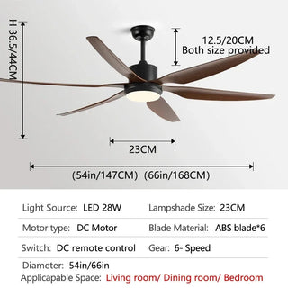 Designer Six Leaves Strong Wind Ceiling Fan-GraffitiWallArt