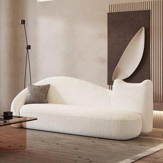 Designer Soggiorno White Sofa Set: Exclusive Design-GraffitiWallArt