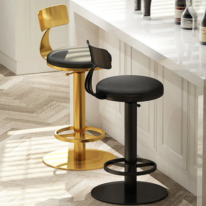 Designer Throne Gold Counter Chair Bar Stool-GraffitiWallArt
