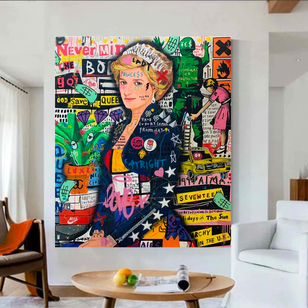 Diana Art Canvas Wall Art-GraffitiWallArt