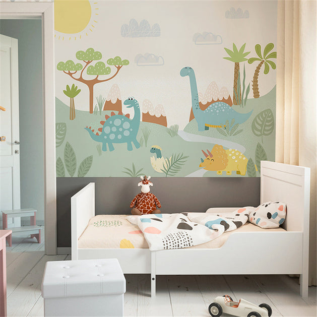 Dino Wallpaper: Bring Prehistoric Appeal to Your Space-GraffitiWallArt