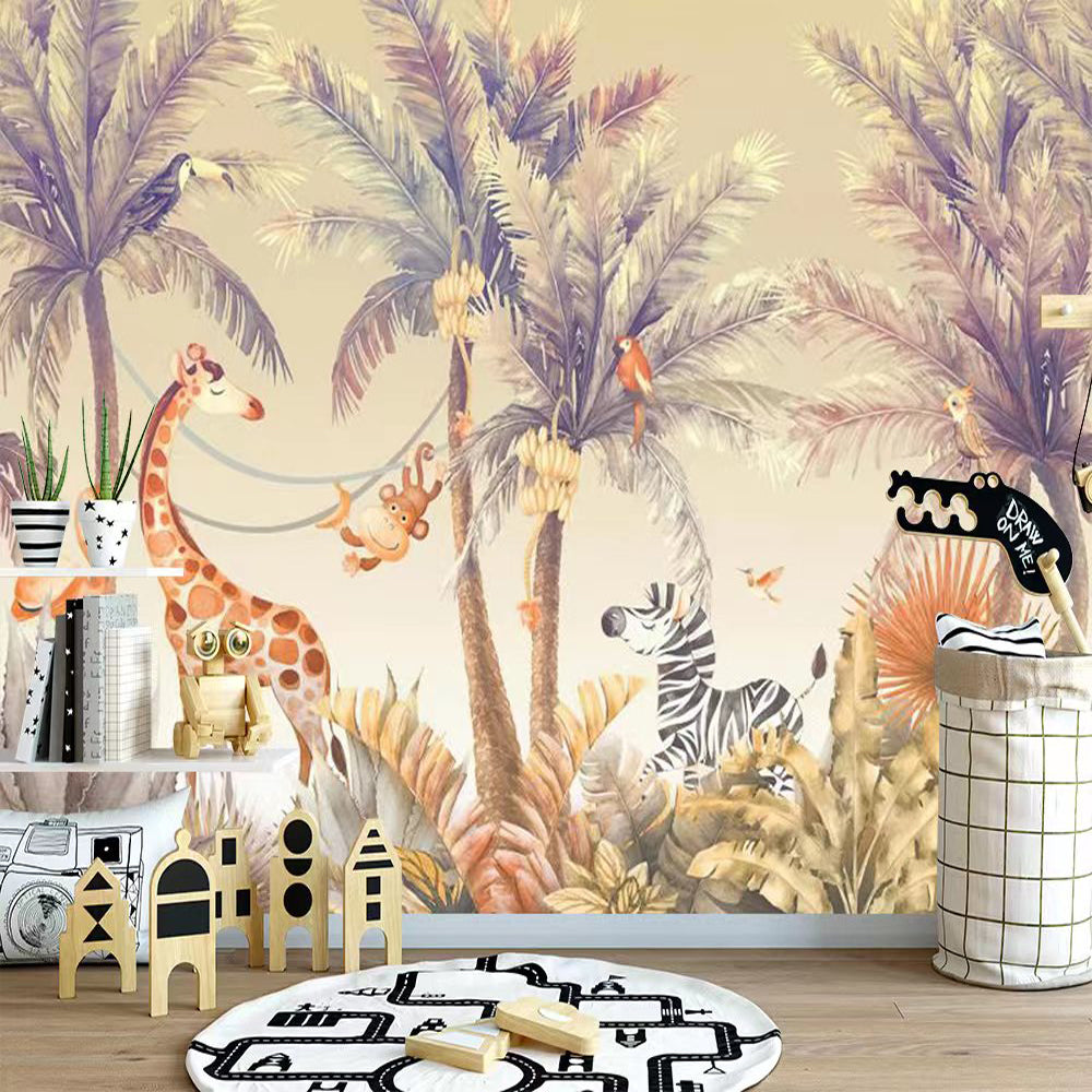 Dinosaur Nursery Wallpaper - Roar into Adventure!-GraffitiWallArt