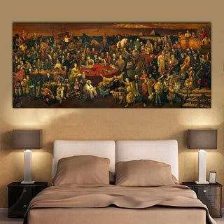 Discussing Divine Comedy Canvas Wall Art-GraffitiWallArt