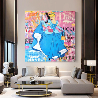 Disney Alice and The Wonderland Canvas Wall Art-GraffitiWallArt