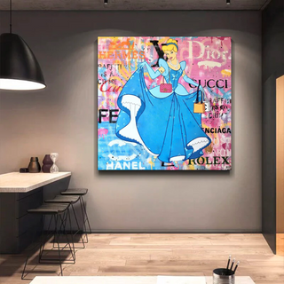 Disney Alice and The Wonderland Canvas Wall Art-GraffitiWallArt