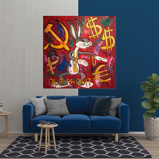 Disney Bugs Bunny Canvas Wall Art-GraffitiWallArt