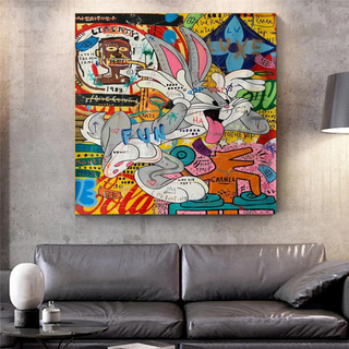 Disney Bugs Bunny Rabbit Canvas Wall Art-GraffitiWallArt