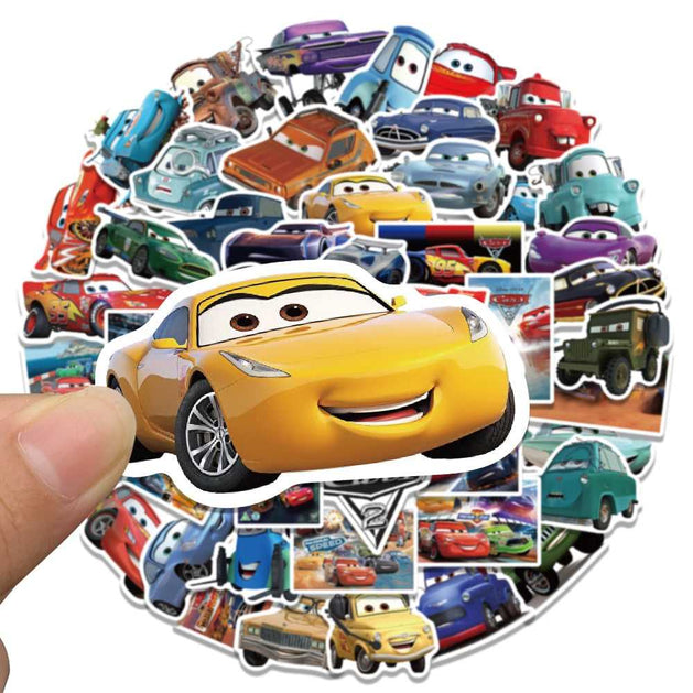 Disney Animation Cars Stickers Pack | Famous Bundle Stickers | Waterproof Bundle Stickers