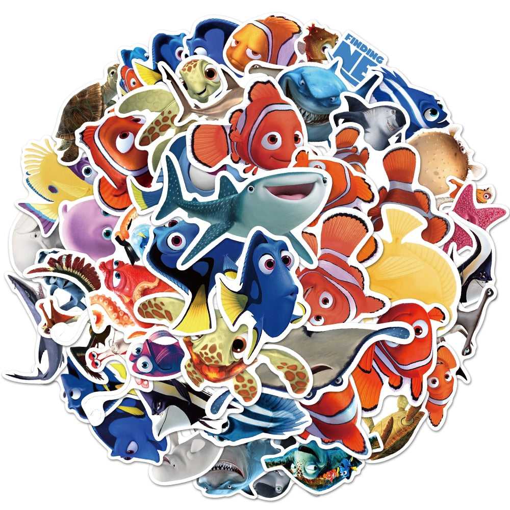 Disney Cartoon Stickers - Finding Nemo Stickers-GraffitiWallArt