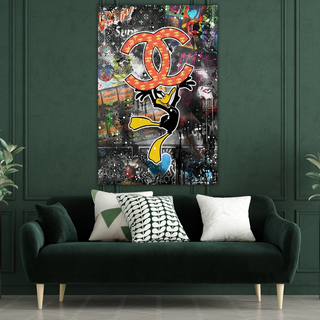 Disney Duffy Duck Dancing Canvas Art-GraffitiWallArt