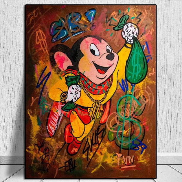 Disney Mickey Canvas Wall Art-GraffitiWallArt