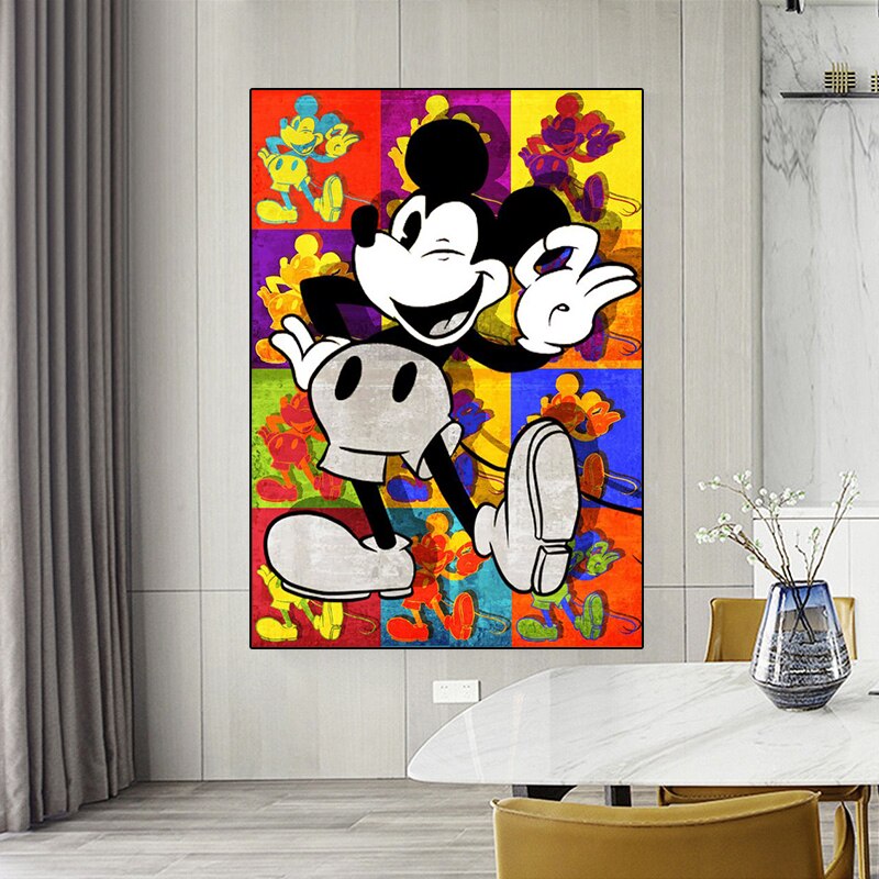 Disney Mickey Mouse Canvas Wall Art-GraffitiWallArt